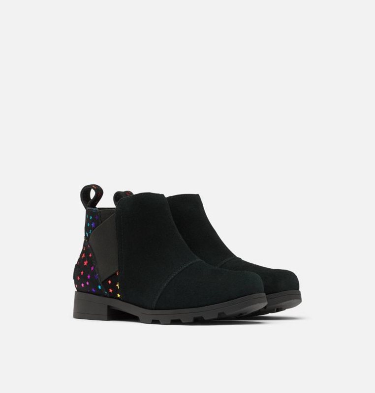 Sorel Barn Stövlar Svarta - Youth Emelie™ Chelsea - RWL-615849